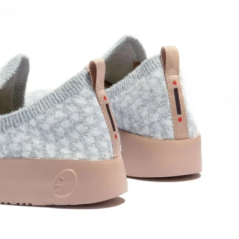 UIN Women's Shoes Knitted Casual Fashion Sneaker (Fuerteventura 1- Heron White)